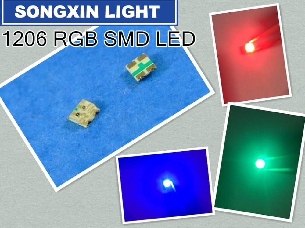 100pcs 1206 (3227) RGB Ϲ  SMD LED  ..